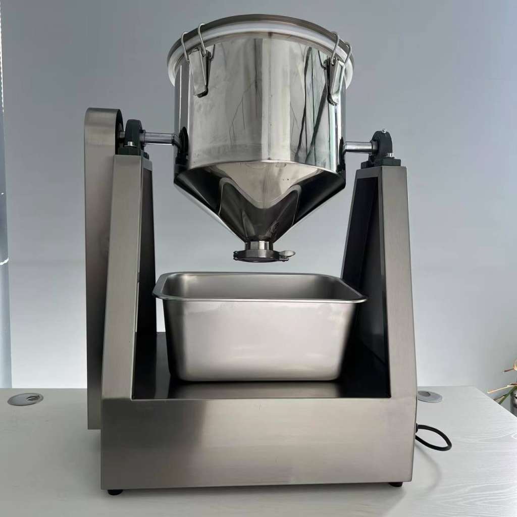 YG-10KG Stainless Steel Ceramic Magnetic Gourmet Powder Glass Powder Capsules Granule Mixer Seasoning Mix Machine Drum Mixer