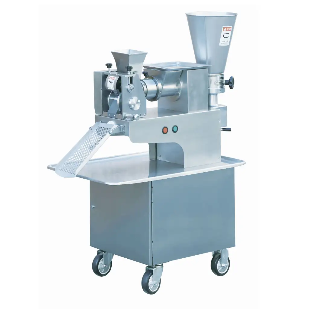 Automatic Multi-functional Dumpling Making Machine - Commercial Dumpling machine JGL 120-5C Foodatlas Machinery for Curry Puff, Samosa, Ravioli, Wonton, Fried Dumpling, Spring Roll Empanada Pierogi  Pelmeni with High Efficiency 380V Suitable for