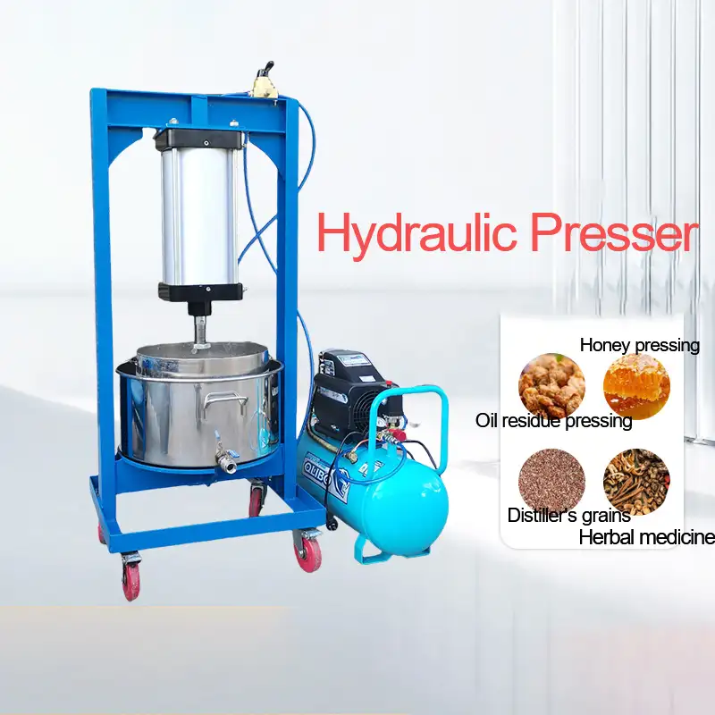 Automatic Press Machine, Commercial Large-Scale Vegetable Filling Water Squeezer, Pneumatic Type Extruder, Coconut Meat Wine Juicer