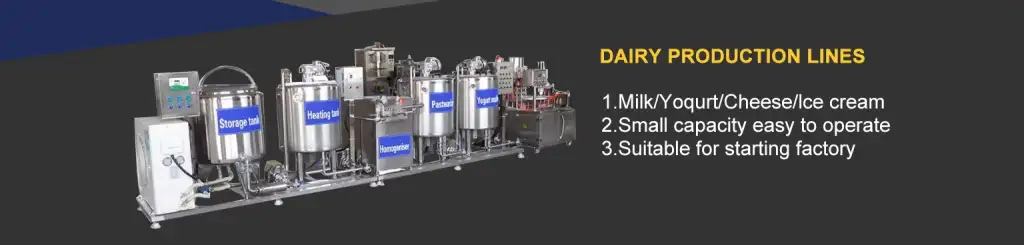 Integrated Production Line Configuration for Yogurt, Pasteurized Milk, and Ice Cream