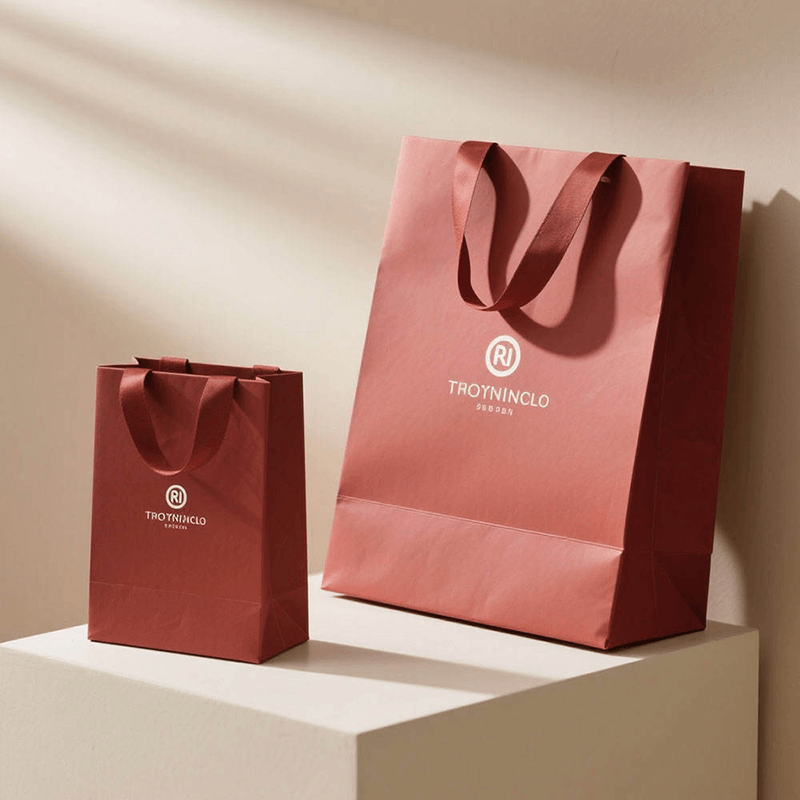 Custom Paper Bags with Logo – Wholesale Eco-Friendly Kraft & White Paper Shopping Bags, Reusable Gift Bags with Handles, Personalized Packaging for Retail & Events