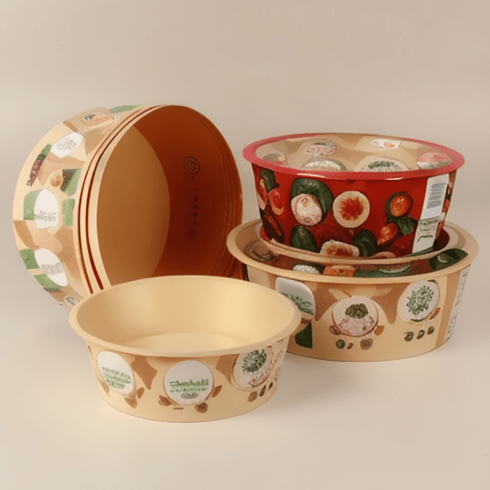 8 oz 50 Pack Paper Soup Containers with lids Disposable Kraft Food Cups, Soup Cups Paper Ice Cream Cup, Dessert Cup, Yogurt Ice Cream Containers. Great For Restaurants, Take Outs, or To-Go Lunch