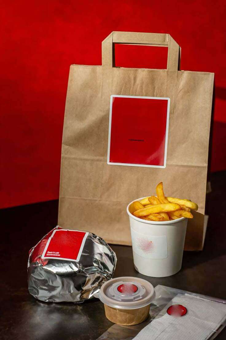 food take away paper bags Take Out Bags