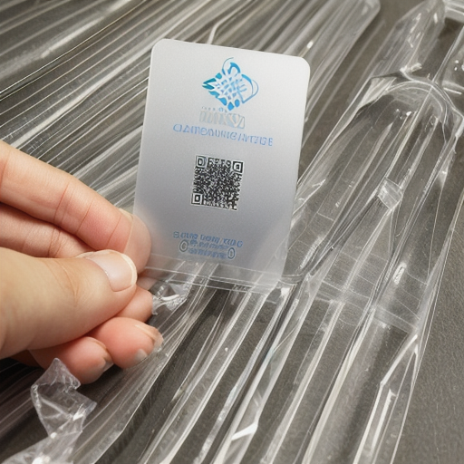 Cheap Custom Printed Company Name Logo Clear Frost Plastic Transparent Business Card