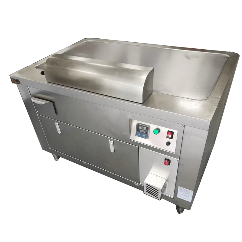 Commercial Stainless Steel Rectangle Smokeless Electric Gas Grill Table Japanese Teppanyaki for Cooking With Smokeless Down Vent